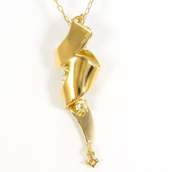 K18 18金 YG イエローゴールド ネックレス ダイヤ 0.30 約45cm ジュエリー 中古 K18 18金 YG イエローゴールド ネックレス ダイヤ 0.30 約45cm ジュエリー 中古