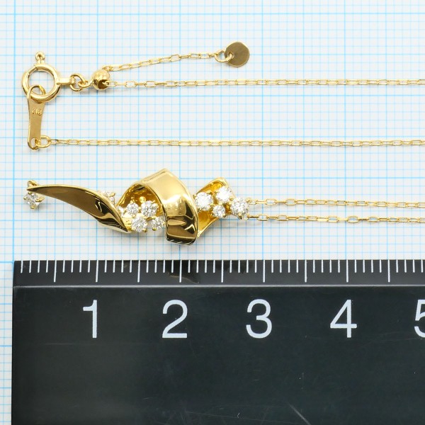 K18 18金 YG イエローゴールド ネックレス ダイヤ 0.30 約45cm ジュエリー 中古 K18 18金 YG イエローゴールド ネックレス ダイヤ 0.30 約45cm ジュエリー 中古