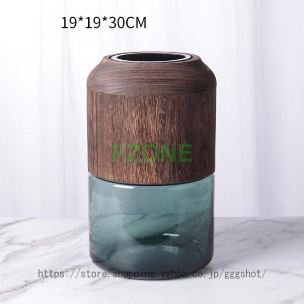 フラワーベース 花瓶 木 ウッド 大きい フラワーベース 木 花 フラワー フラワーグラス 花瓶 ガラス ガラスベース シンプル おしゃれ 置物 北欧 花器