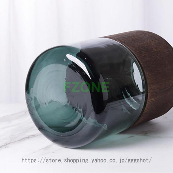 フラワーベース 花瓶 木 ウッド 大きい フラワーベース 木 花 フラワー フラワーグラス 花瓶 ガラス ガラスベース シンプル おしゃれ 置物 北欧 花器