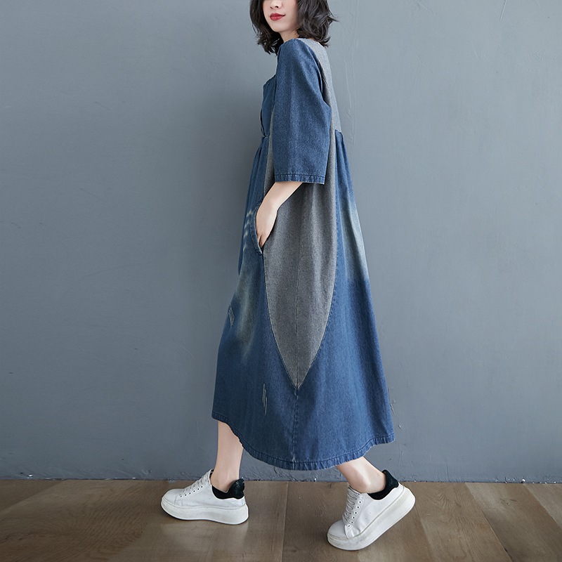 ワンピース デニムワンピース ミモレ丈 ロング丈 五分袖 七分袖 ラウンドネック フレア ストレート 切り替え デニム かわいい 大人可愛い シンプル カジュアル 大人 おしゃれ レトロ 大人女子 ワンピース デニムワンピース ミモレ丈 ロング丈 五分袖 七分袖 ラウンドネック フレア ストレート 切り替え デニム かわいい 大人可愛い シンプル カジュアル 大人 おしゃれ レトロ 大人女子