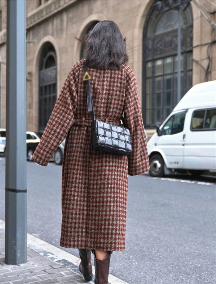 ステンカラーコート レディース 冬 ロング ロングコート チェック柄 女性 アウター 定番 おしゃれ ファッション 可愛い 大人 通勤 通学 普段着 秋冬 冬服 暖かい ハイネック 2way あったか