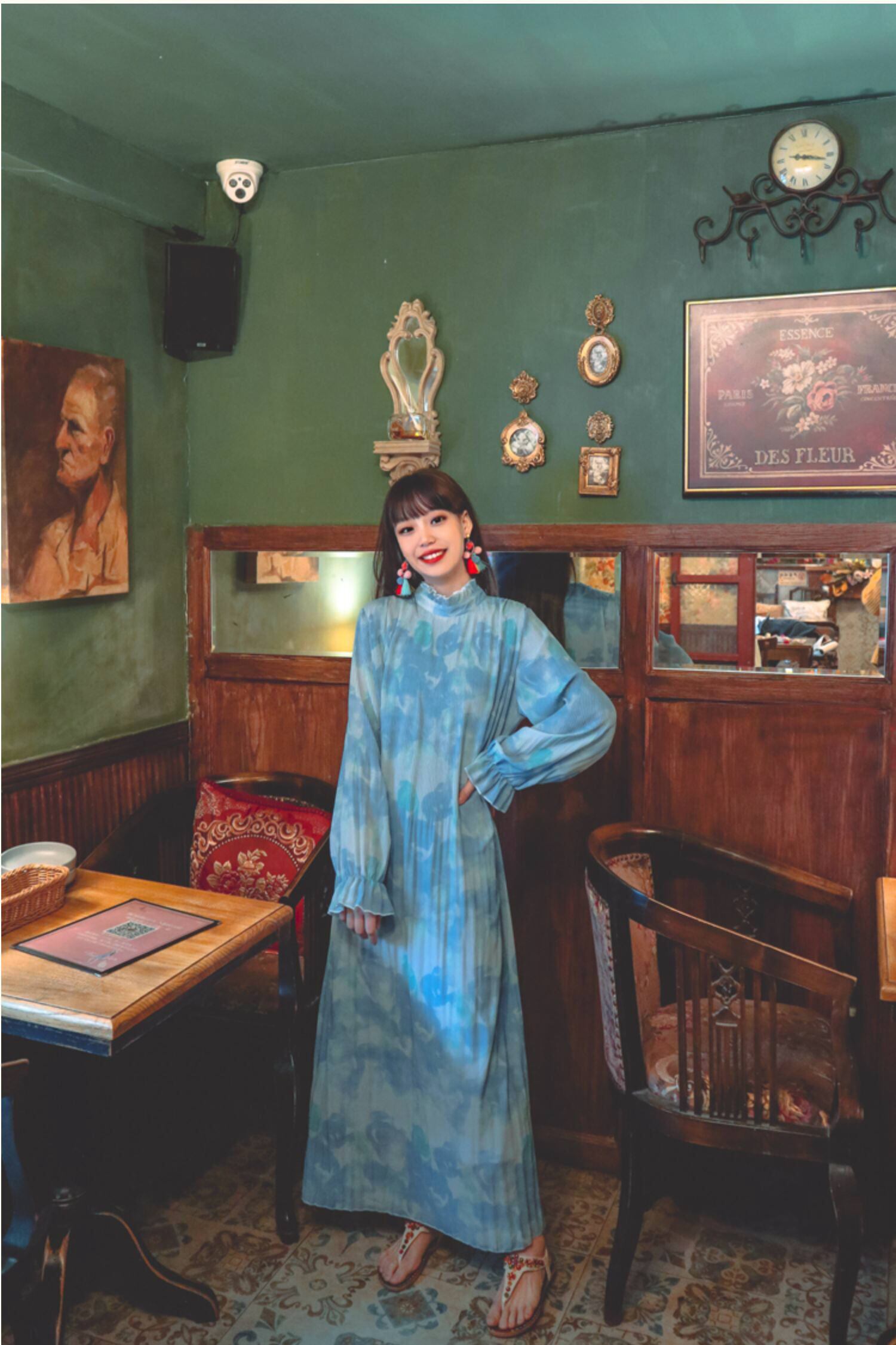 ワンピース ロングワンピース フレアワンピース ハイネック フリル襟 長袖 フリル袖 パフスリーブ ワンピース ロングワンピース フレアワンピース ハイネック フリル襟 長袖 フリル袖 パフスリーブ