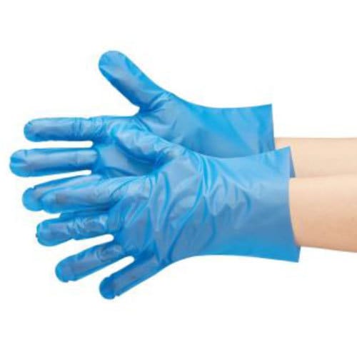 使い捨てポリ手袋 エブノ No.3063 エブケアシルキーグローブ ブルー LLサイズ 100枚入り X10箱 使い捨てポリ手袋 エブノ No.3063 エブケアシルキーグローブ ブルー LLサイズ 100枚入り X10箱