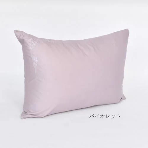 大塚家具 枕カバー(大) Jローザ バイオレット まくらカバー(封筒型) インド超長綿 大塚家具 枕カバー(大) Jローザ バイオレット まくらカバー(封筒型) インド超長綿