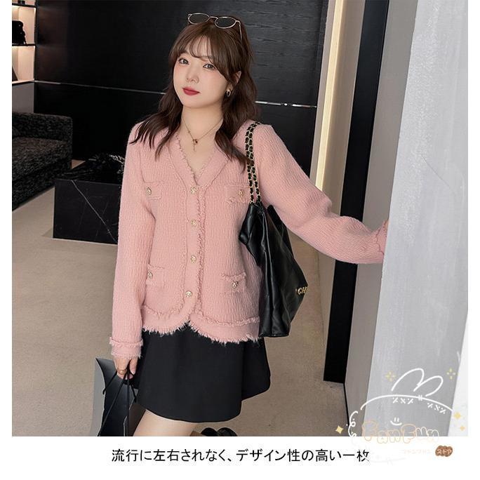 ツイード ジャケット レディース コート レディース 着回し 韓国 xt000182_1.jpg