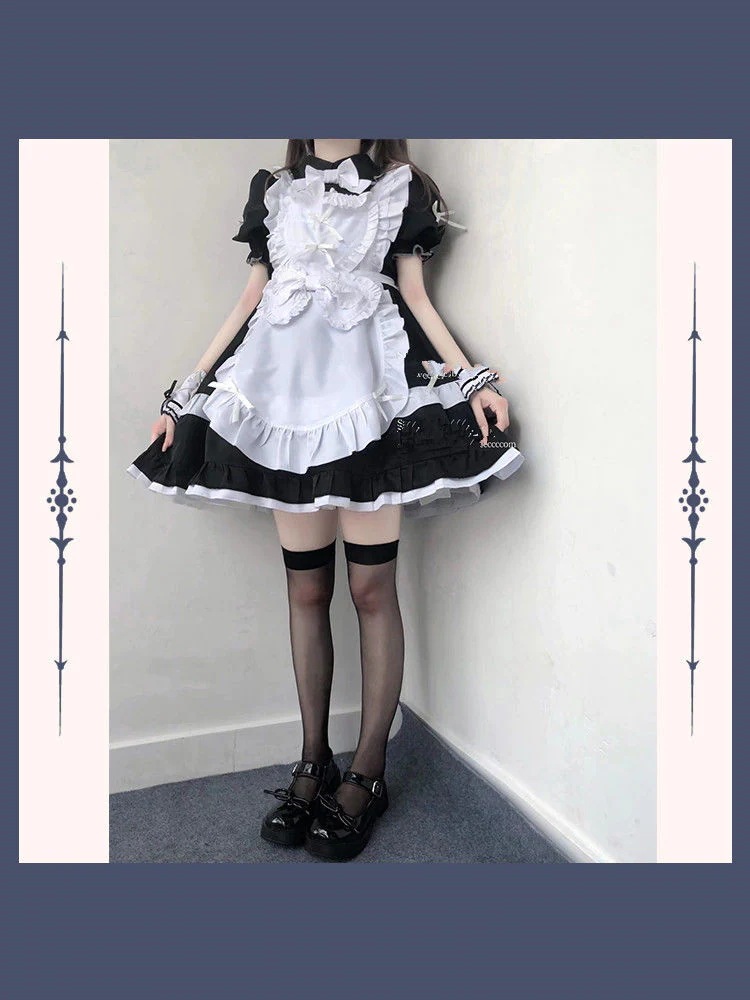 【送料無料】人気No1メイド服cos服黒チョコサンドキュートな日常ロリータメイド制服ワンピース学院祭用 二次元服 ロリスーツ コスプレ 【送料無料】人気No1メイド服cos服黒チョコサンドキュートな日常ロリータメイド制服ワンピース学院祭用 二次元服 ロリスーツ コスプレ