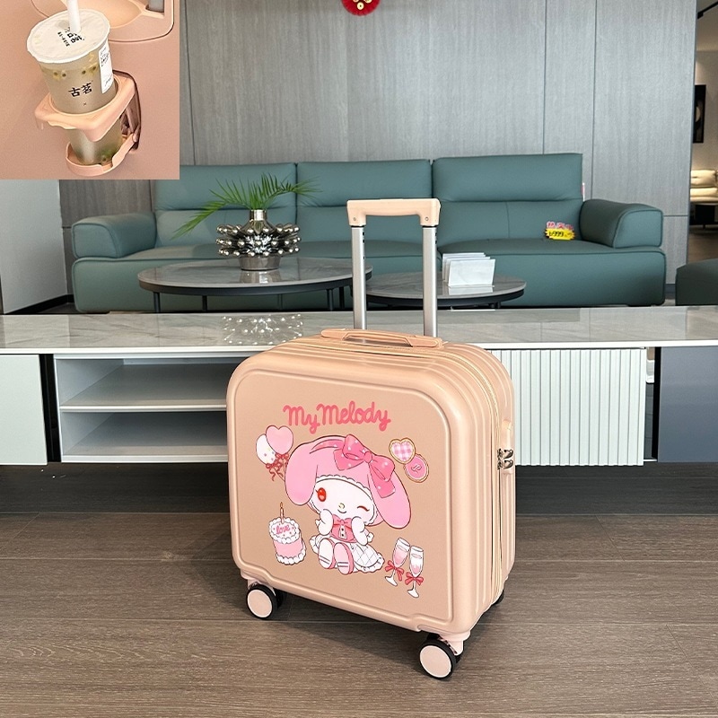 子供用スーツケース女の子18インチ小型軽量搭乗ポールボックス小学生座乗可能パスワード旅行ボックス