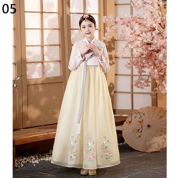 新品 チマチョゴリ 宮中 トルティ 韓服 タンウィ 未使用 パステル 淡色 Qoo10] チマチョゴリ 8色 韓服 花刺繍 ワンピ