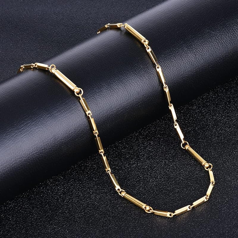 [Jeroot] 磁気ネックレス レディース おしゃれ 軽量 金属アレルギー対応 幅2mm 全長45cm イエローゴールド 専用BOX