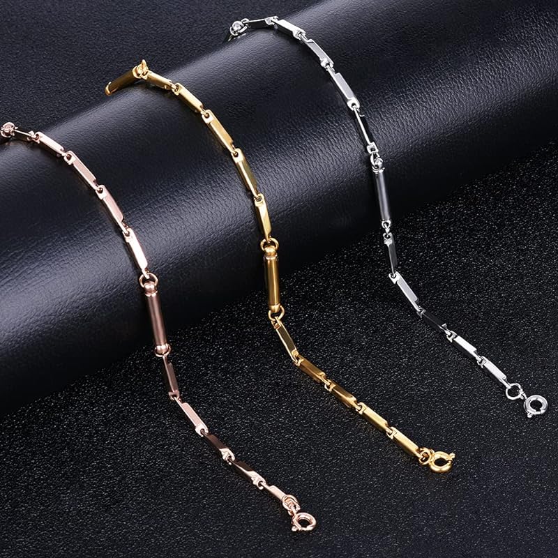 [Jeroot] 磁気ネックレス レディース おしゃれ 軽量 金属アレルギー対応 幅2mm 全長45cm イエローゴールド 専用BOX