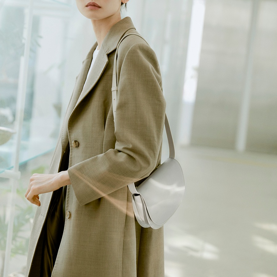 ELBATEGEV]韓国の人気elba mini bag - Pale Stone