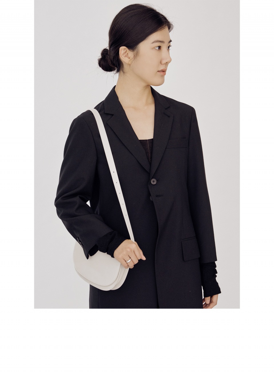 ELBATEGEV]韓国の人気elba mini bag - Pale Stone