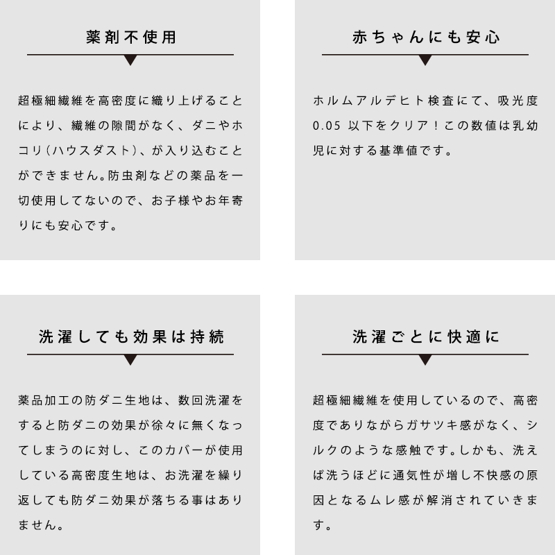 薬品を使わない防ダニカバー 掛け布団カバー セミダブルロング 170210cm パレット 高密度生地 防ダニ 無地カラー 日本製7SDA-165PAL