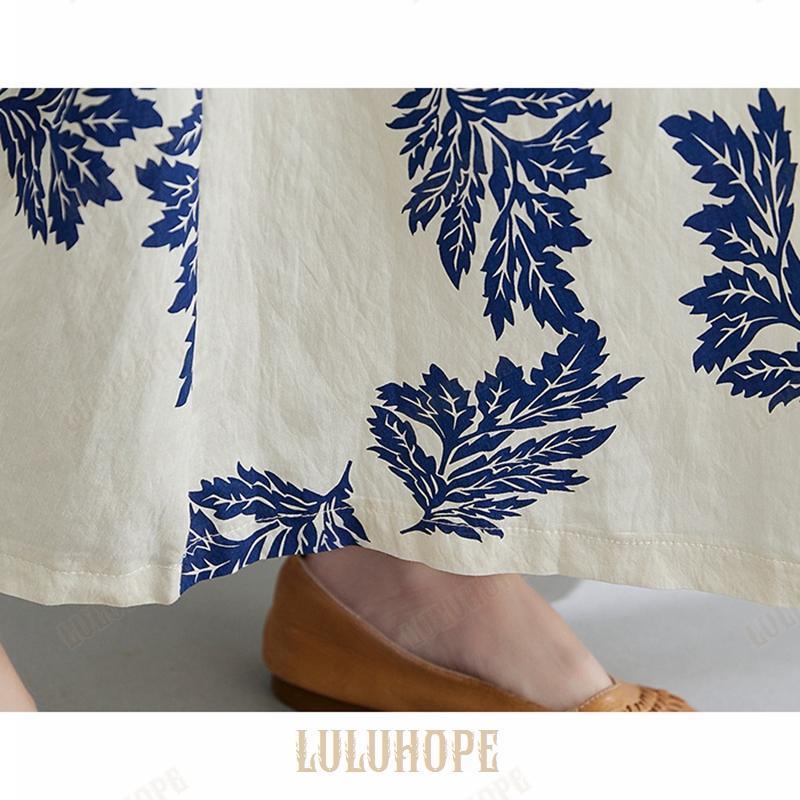 ワンピース レディース 綿 リゾートワンピ ノーカラー ノースリーブ ハワイアン 夏 ロングワンピース マキシワンピ マキシワンピ リゾート リゾートワンピース