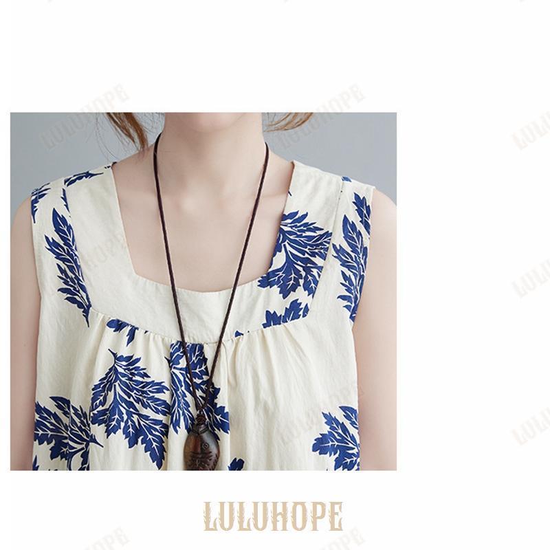 ワンピース レディース 綿 リゾートワンピ ノーカラー ノースリーブ ハワイアン 夏 ロングワンピース マキシワンピ マキシワンピ リゾート リゾートワンピース