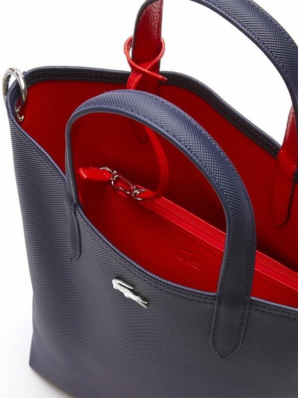 LACOSTE ラコステ バッグ レディース メンズ ユニセックス 大人 かわいい トートバッグ ANNA リバーシブル 縦型 トート おしゃれ ブランド 黒 紺 リバーシブル 縦型トート クラッチバ