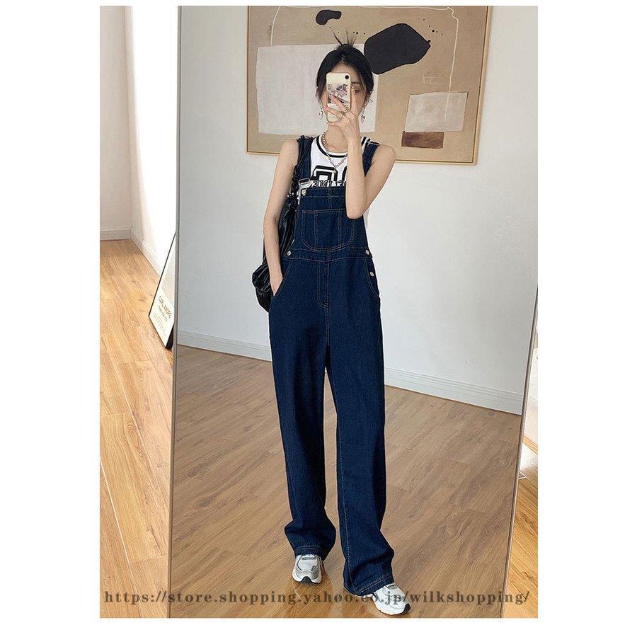 デニム サロペット レディース オールインワン デニムサロペット パンツ ズボン ジーンズ オーバーオール ロング丈 ゆったり カジュアル 着こなせ デニム サロペット レディース オールインワン デニムサロペット パンツ ズボン ジーンズ オーバーオール ロング丈 ゆったり カジュアル 着こなせ