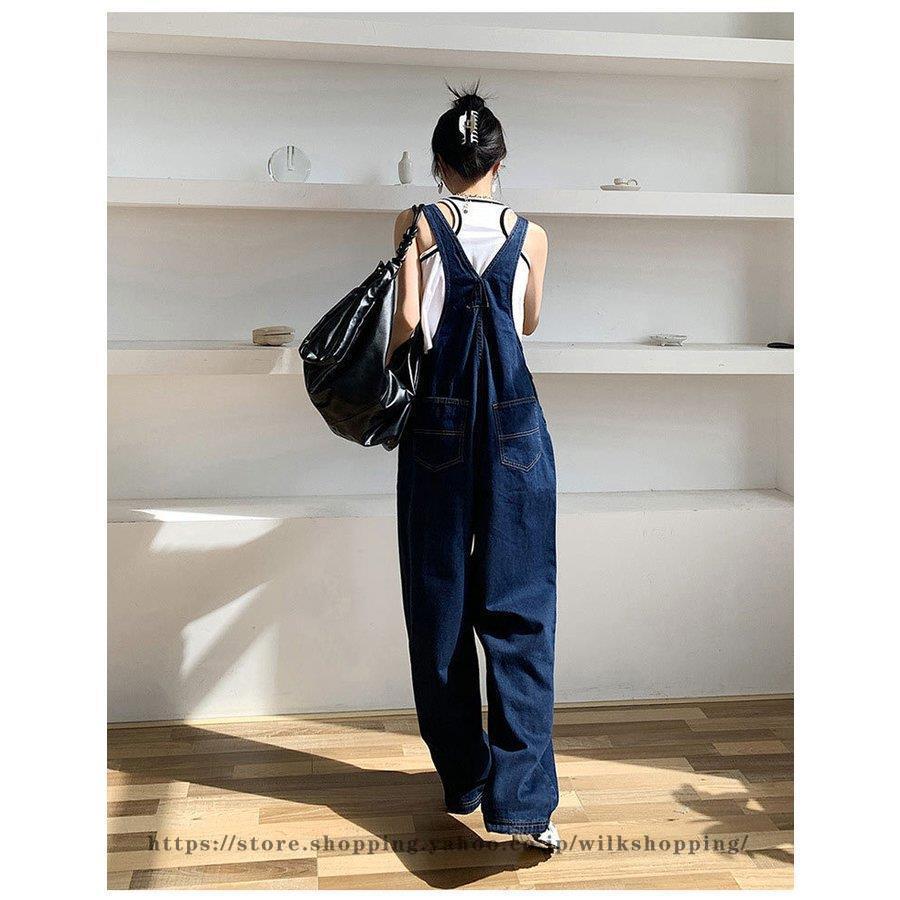 デニム サロペット レディース オールインワン デニムサロペット パンツ ズボン ジーンズ オーバーオール ロング丈 ゆったり カジュアル 着こなせ デニム サロペット レディース オールインワン デニムサロペット パンツ ズボン ジーンズ オーバーオール ロング丈 ゆったり カジュアル 着こなせ