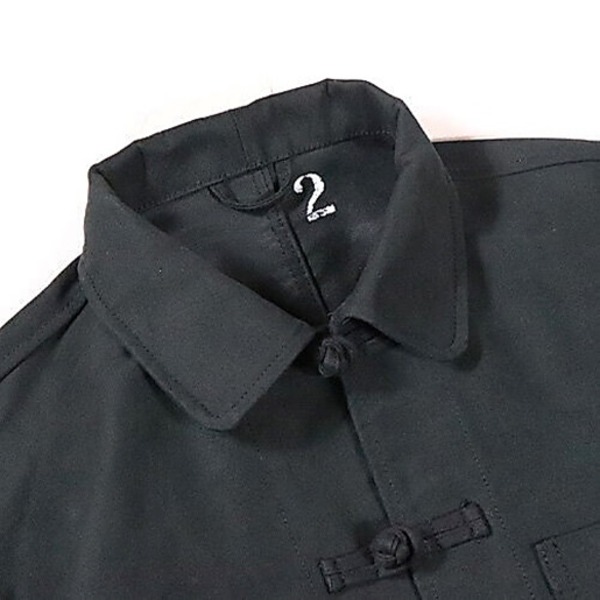 モールスキンチャイナジャケット : アウトドア ブラック... 低価特価