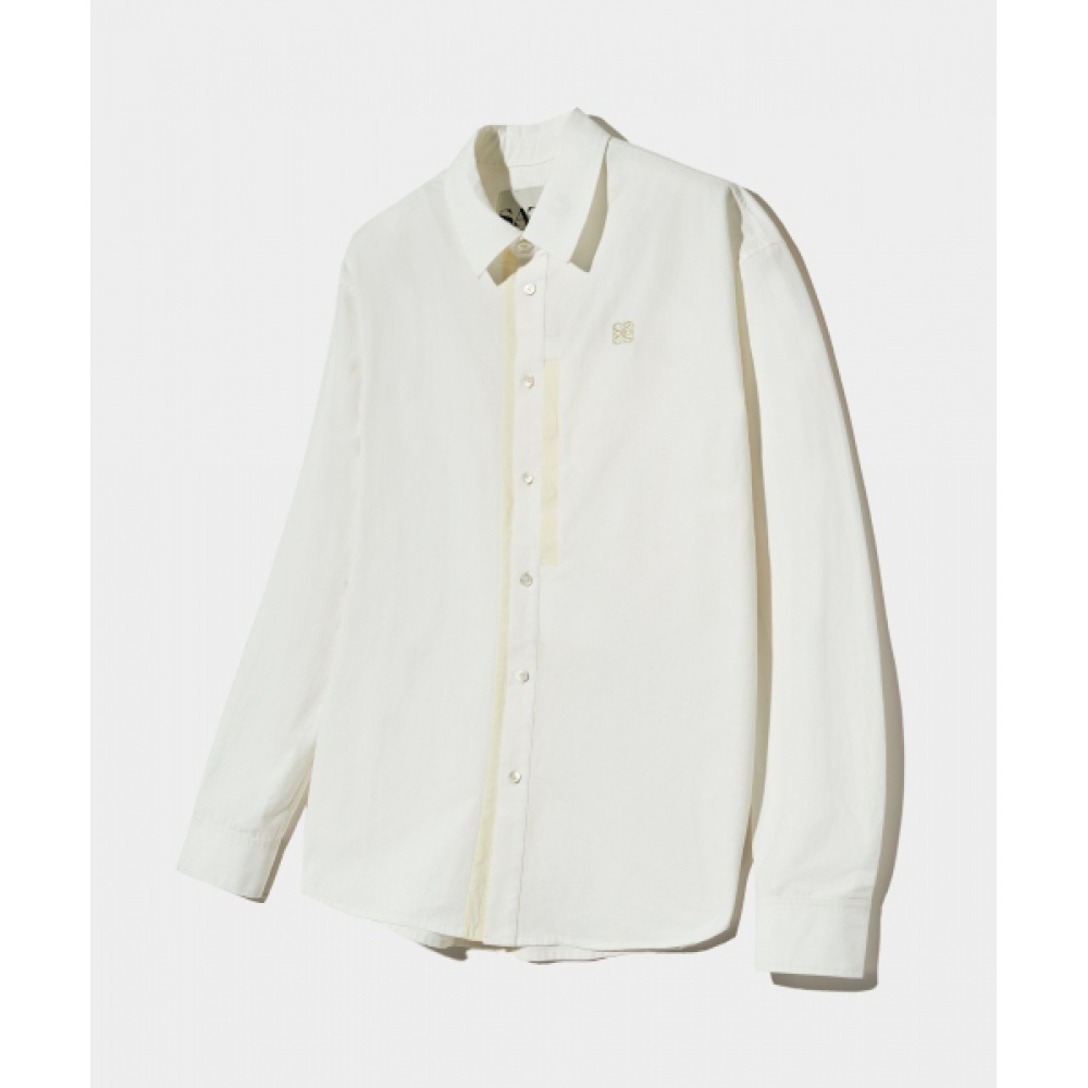 SATUR ランタナコットンシャツフローラルホワイト