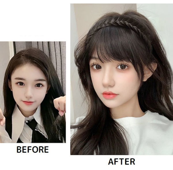 前髪付き部分ウィッグ　ショップチャンネル ポイントウィッグ 前髪ウィッグ カチューシャ付き レディース