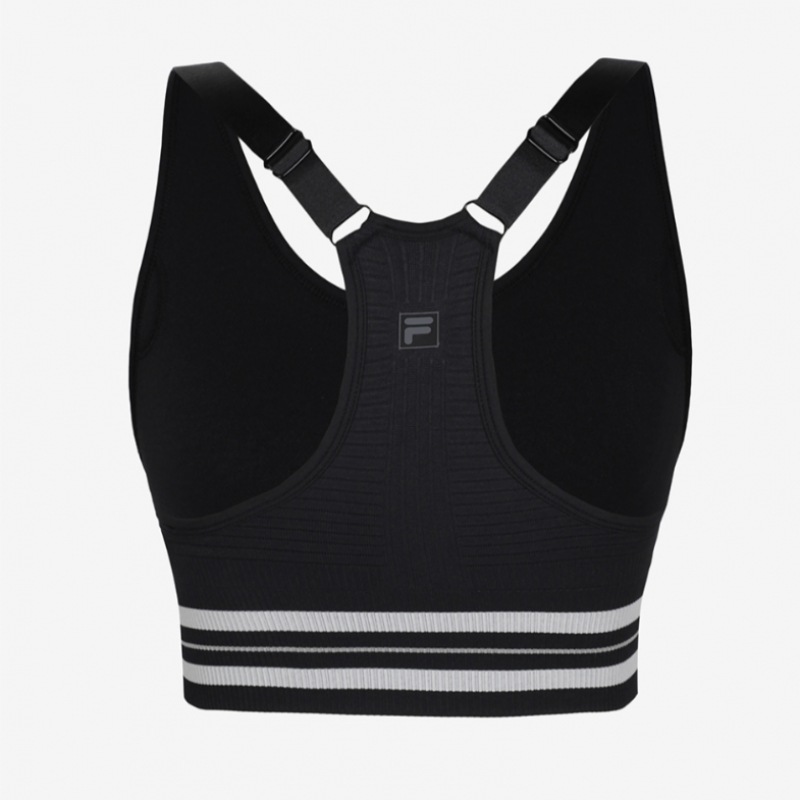 フィラ [ハン・ソヒ着用] CASA FILA リブ付きブラトップ_FS2ITG3392F_BLK
