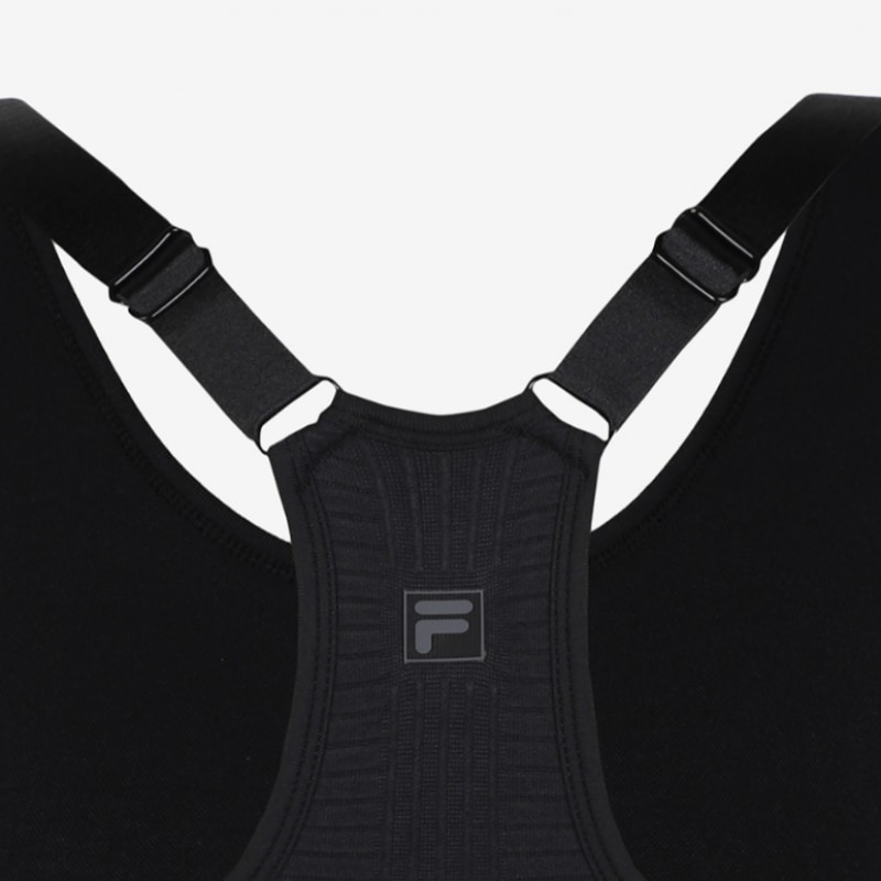 フィラ [ハン・ソヒ着用] CASA FILA リブ付きブラトップ_FS2ITG3392F_BLK