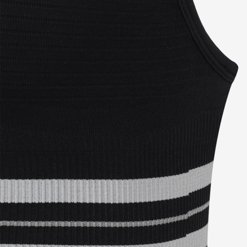 フィラ [ハン・ソヒ着用] CASA FILA リブ付きブラトップ_FS2ITG3392F_BLK