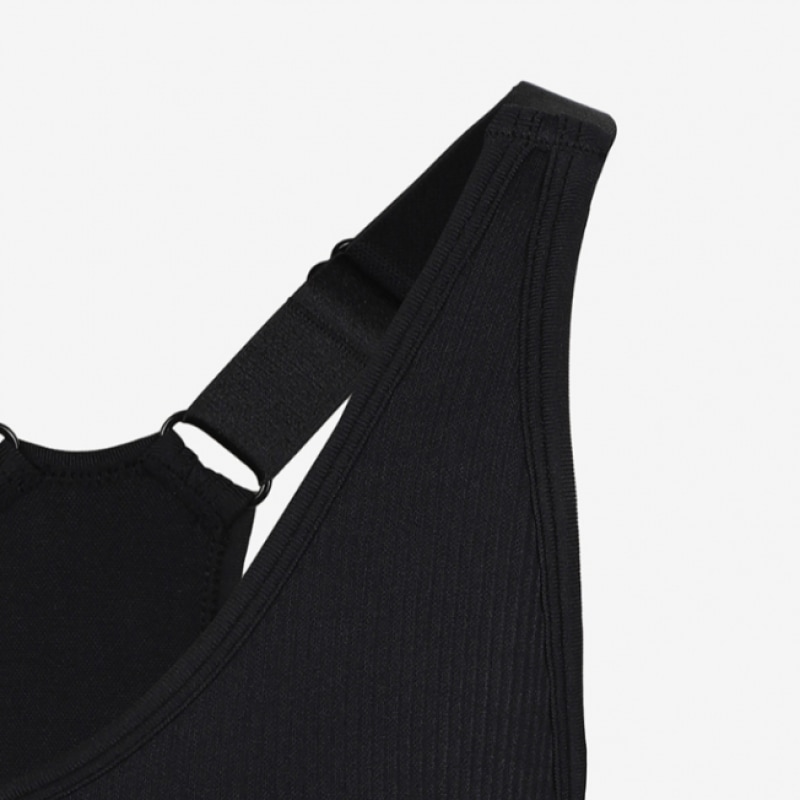 フィラ [ハン・ソヒ着用] CASA FILA リブ付きブラトップ_FS2ITG3392F_BLK