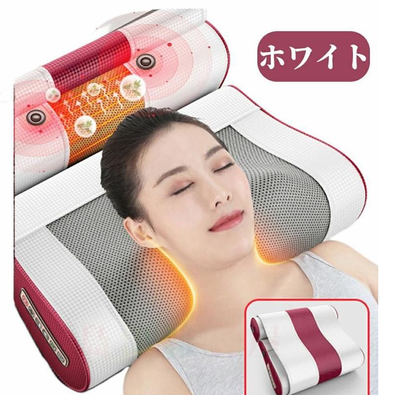 マッサージ器 多機能マッサージ枕 小型 全身 腰 足 背中 肩 首 電熱 マッサージ機 ネックマッサージャー プレゼント 温熱 3段階調整 ems 母の日 父の日 クリスマス