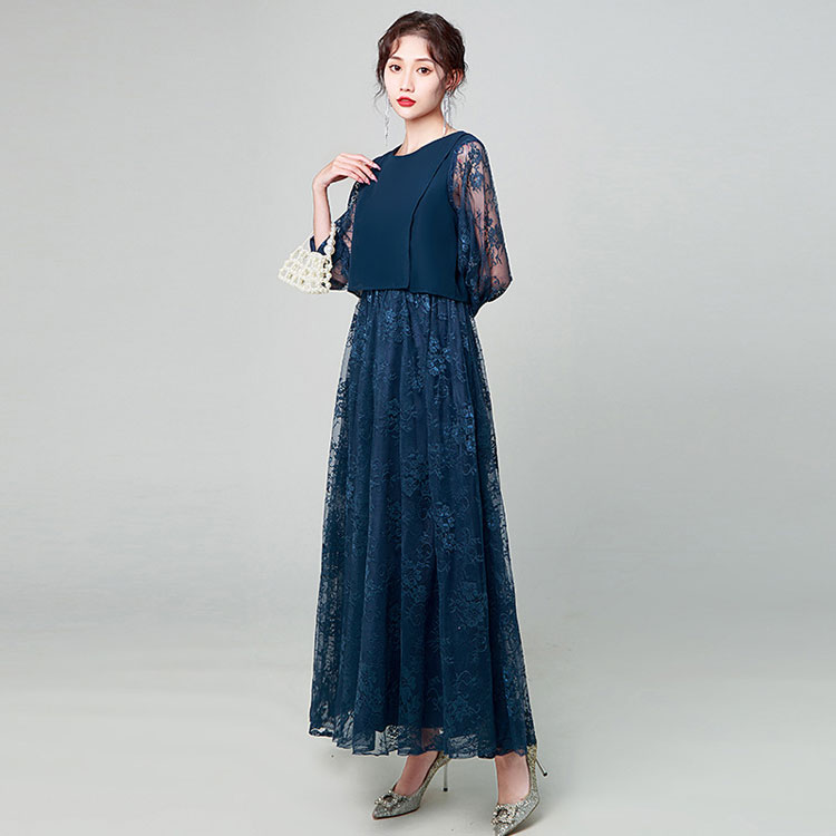 お見逃しなくパーティードレス 結婚式 ワンピース フォーマルドレス ドレス レーススリーブ 7分袖 Aライン マキシ丈 クルーネック バックファスナー 後ファスナー 体型カバー エレガント 二次会 披 お見逃しなくパーティードレス 結婚式 ワンピース フォーマルドレス ドレス レーススリーブ 7分袖 Aライン マキシ丈 クルーネック バックファスナー 後ファスナー 体型カバー エレガント 二次会 披