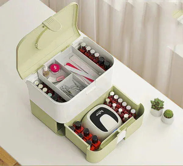 Qoo10] ネイル用品 ネイル収納ボックス 収納ケー