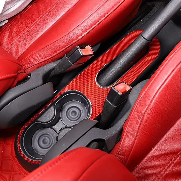 FOR FIAT 500 2011-2019年適用 カーボンファイバースタイルの車内および外装装飾トリムキット 赤( 赤 - 炭素繊維のテクスチャ, スタイル 11) FOR FIAT 500 2011-2019年適用 カーボンファイバースタイルの車内および外装装飾トリムキット 赤( 赤 - 炭素繊維のテクスチャ, スタイル 11)