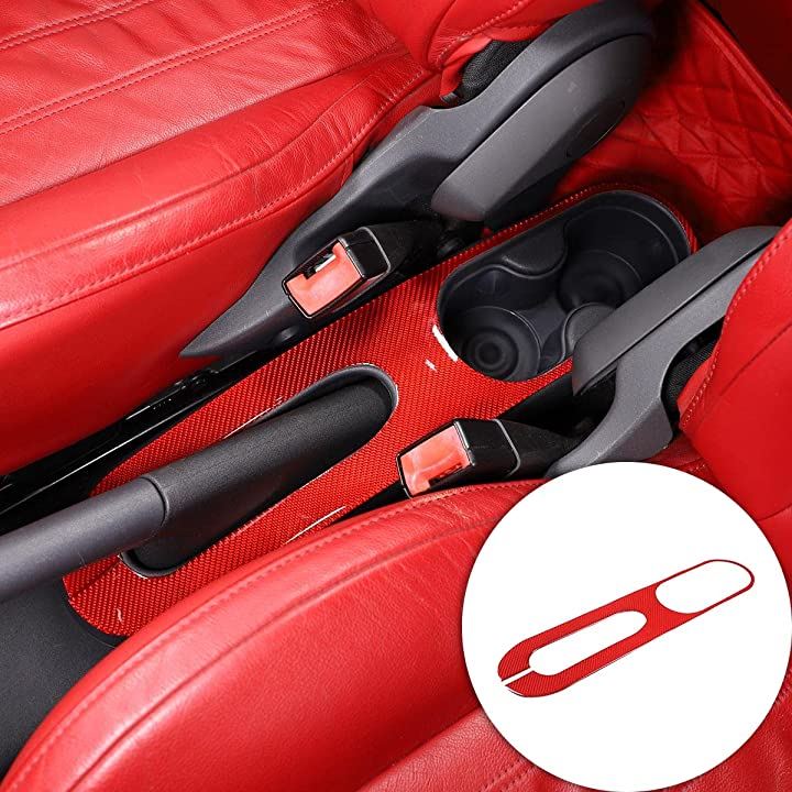 FOR FIAT 500 2011-2019年適用 カーボンファイバースタイルの車内および外装装飾トリムキット 赤( 赤 - 炭素繊維のテクスチャ, スタイル 11) FOR FIAT 500 2011-2019年適用 カーボンファイバースタイルの車内および外装装飾トリムキット 赤( 赤 - 炭素繊維のテクスチャ, スタイル 11)