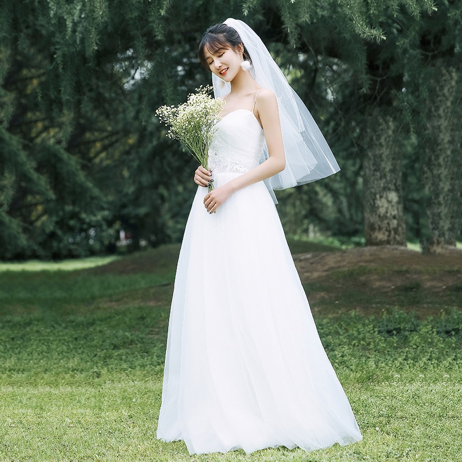 ウェディングドレス パーティードレス 二次会 結婚式 花嫁 ブライダル 演奏会 披露宴 ロングウエディングドレス Vネック 発表会 コンサート 大きいサイズ フォーマル リゾート 前撮り 海外挙式 ピ