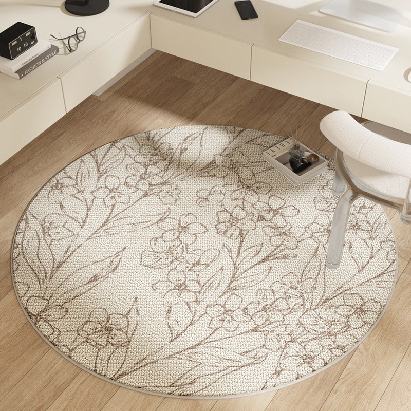 新しい牧歌的なスタイルのベッドルームラウンドカーペットフルショップホームガールルームベッドサイドブランケットリビングルーム大面積フロアマット 新しい牧歌的なスタイルのベッドルームラウンドカーペットフルショップホームガールルームベッドサイドブランケットリビングルーム大面積フロアマット