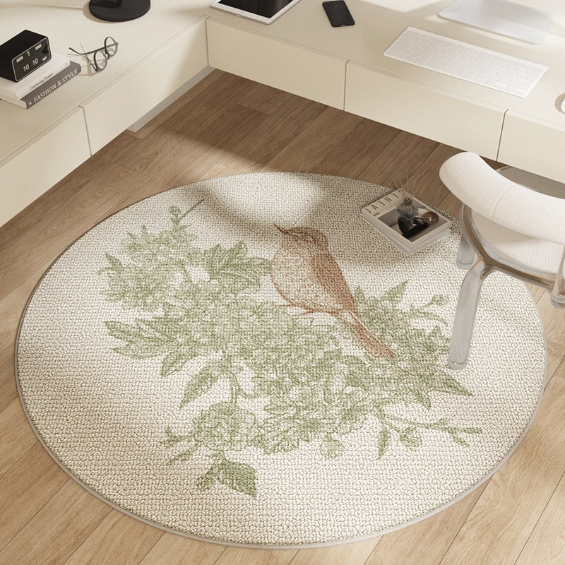 新しい牧歌的なスタイルのベッドルームラウンドカーペットフルショップホームガールルームベッドサイドブランケットリビングルーム大面積フロアマット 新しい牧歌的なスタイルのベッドルームラウンドカーペットフルショップホームガールルームベッドサイドブランケットリビングルーム大面積フロアマット