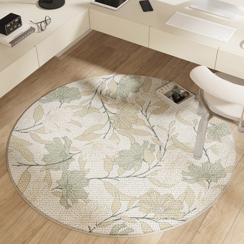新しい牧歌的なスタイルのベッドルームラウンドカーペットフルショップホームガールルームベッドサイドブランケットリビングルーム大面積フロアマット 新しい牧歌的なスタイルのベッドルームラウンドカーペットフルショップホームガールルームベッドサイドブランケットリビングルーム大面積フロアマット