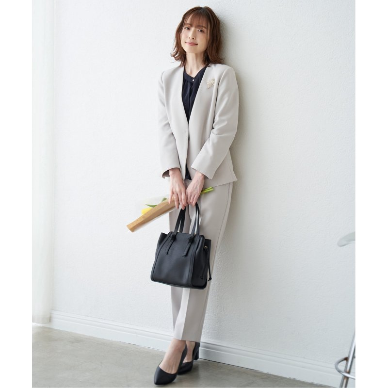 【洗濯機で洗える/フォーマル対応】ウォッシャブルVネックジャケット【セットアップ対応】 【洗濯機で洗える/フォーマル対応】ウォッシャブルVネックジャケット【セットアップ対応】