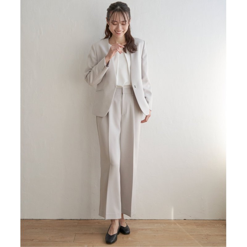 【洗濯機で洗える/フォーマル対応】ウォッシャブルVネックジャケット【セットアップ対応】 【洗濯機で洗える/フォーマル対応】ウォッシャブルVネックジャケット【セットアップ対応】