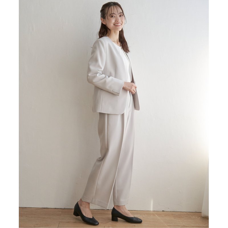 【洗濯機で洗える/フォーマル対応】ウォッシャブルVネックジャケット【セットアップ対応】 【洗濯機で洗える/フォーマル対応】ウォッシャブルVネックジャケット【セットアップ対応】