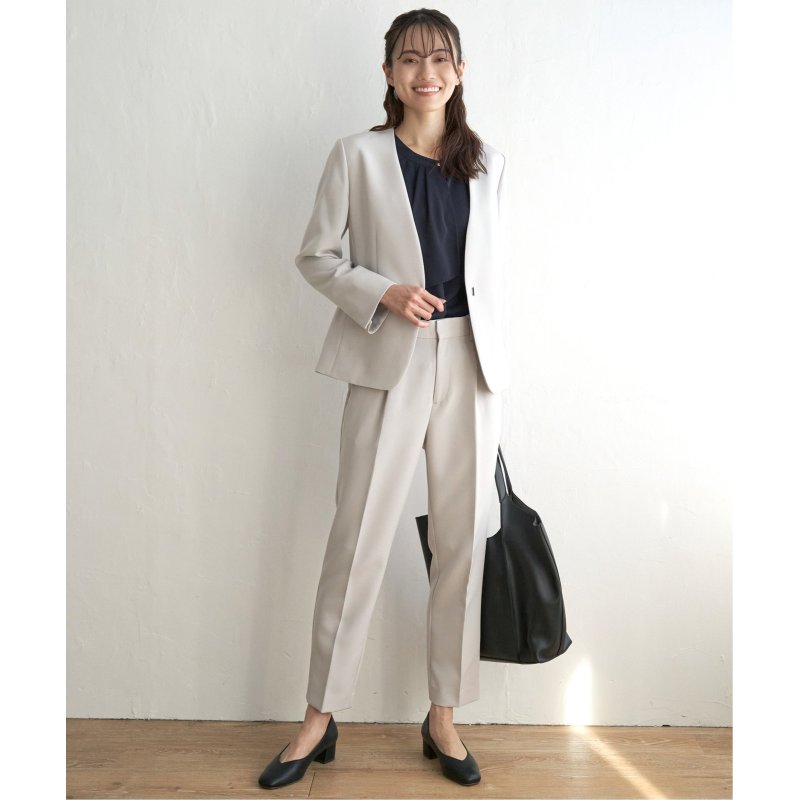 【洗濯機で洗える/フォーマル対応】ウォッシャブルVネックジャケット【セットアップ対応】 【洗濯機で洗える/フォーマル対応】ウォッシャブルVネックジャケット【セットアップ対応】