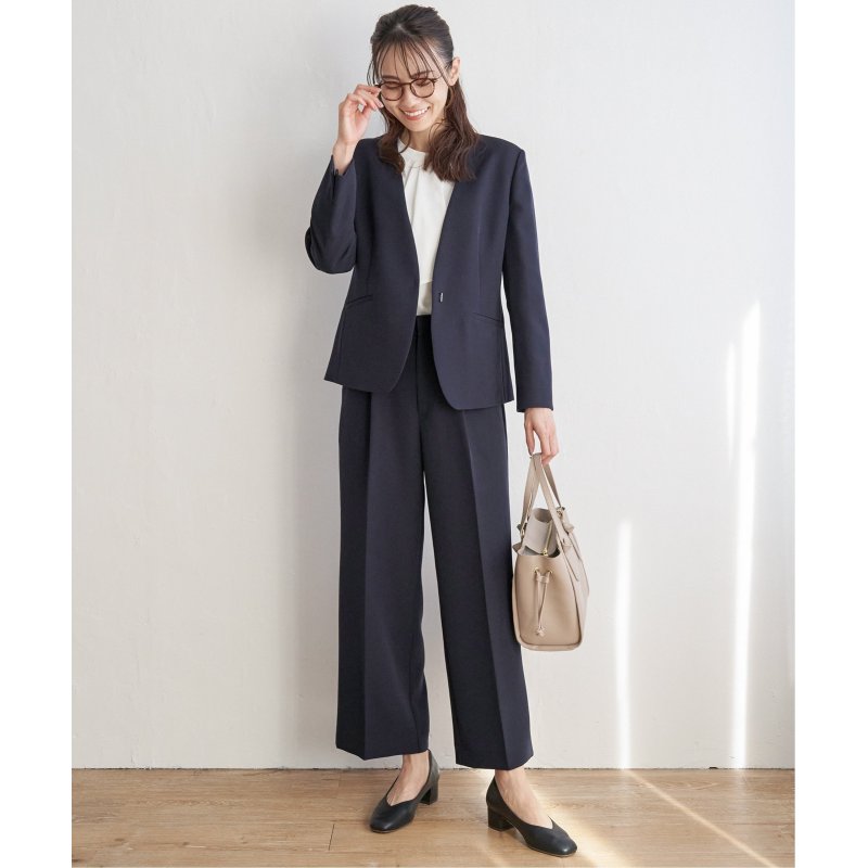 【洗濯機で洗える/フォーマル対応】ウォッシャブルVネックジャケット【セットアップ対応】 【洗濯機で洗える/フォーマル対応】ウォッシャブルVネックジャケット【セットアップ対応】