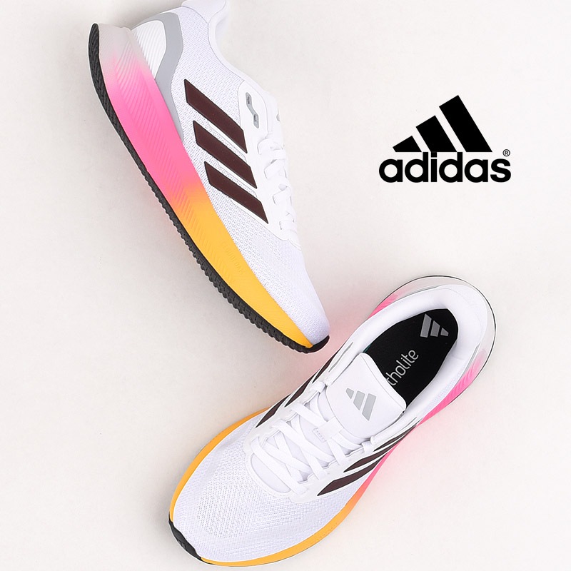 RUNFALCON 5 W IE0527 白 レディース スニーカー ランニング シューズ 靴 女性 カジュアル ファッション ローカット クッション メッシュ トレーニング RUNFALCON 5 W IE0527 白 レディース スニーカー ランニング シューズ 靴 女性 カジュアル ファッション ローカット クッション メッシュ トレーニング