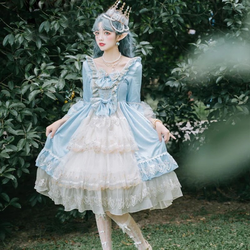 ロリータドレスロリータ重工ティーパーティー花嫁ワンピース女