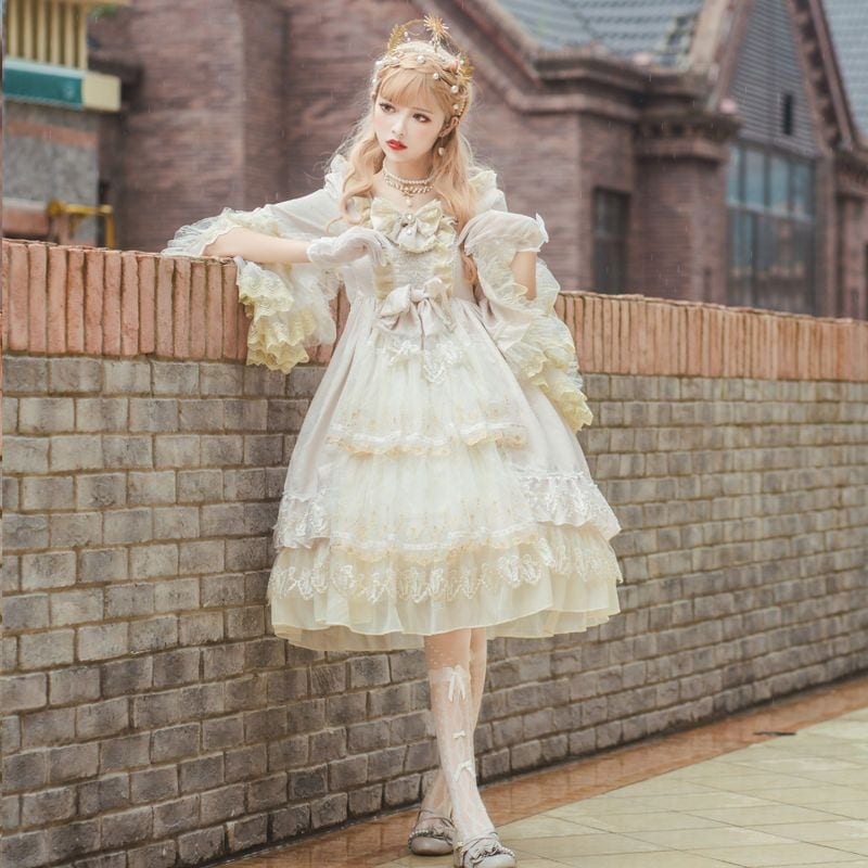 ロリータドレスロリータ重工ティーパーティー花嫁ワンピース女