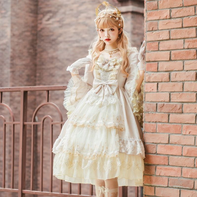 ロリータドレスロリータ重工ティーパーティー花嫁ワンピース女
