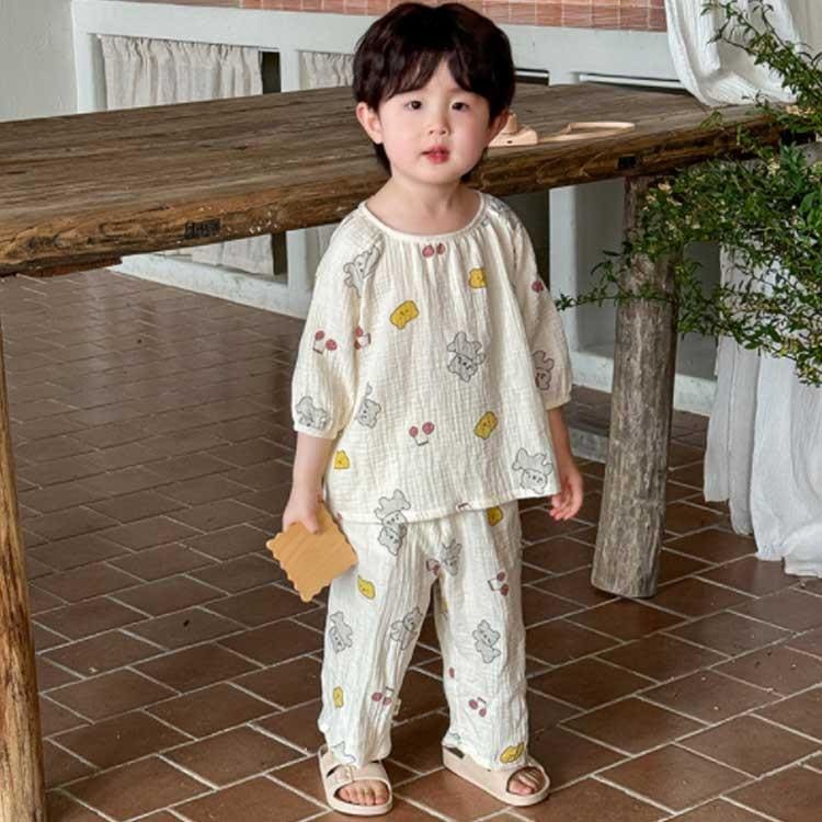 コットン キッズ パジャマ 春夏用 綿 ガーゼ 上下セット 女の子 ウェア 長ズボン 冷房対策 部屋着 ナイトウェア かぶるだけ キッズ コットン キッズ パジャマ 春夏用 綿 ガーゼ 上下セット 女の子 ウェア 長ズボン 冷房対策 部屋着 ナイトウェア かぶるだけ キッズ