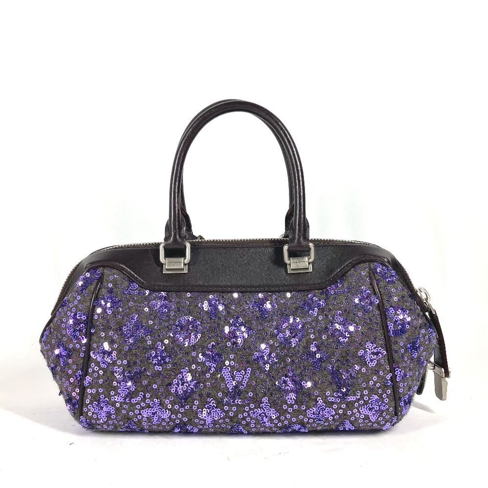 ハンドバッグ M40793 サンシャインエクスプレス カバン スパンコール レザー パープル ハンドバッグ M40793 サンシャインエクスプレス カバン スパンコール レザー パープル